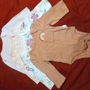 Cloud Island 4-Piece Long Sleeve Onesie set